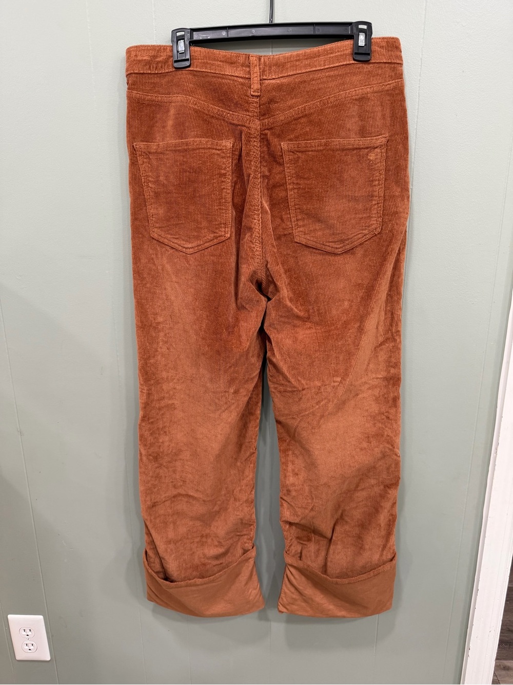 Womens Corduroy Pants in Rust - Picture 1 of 3
